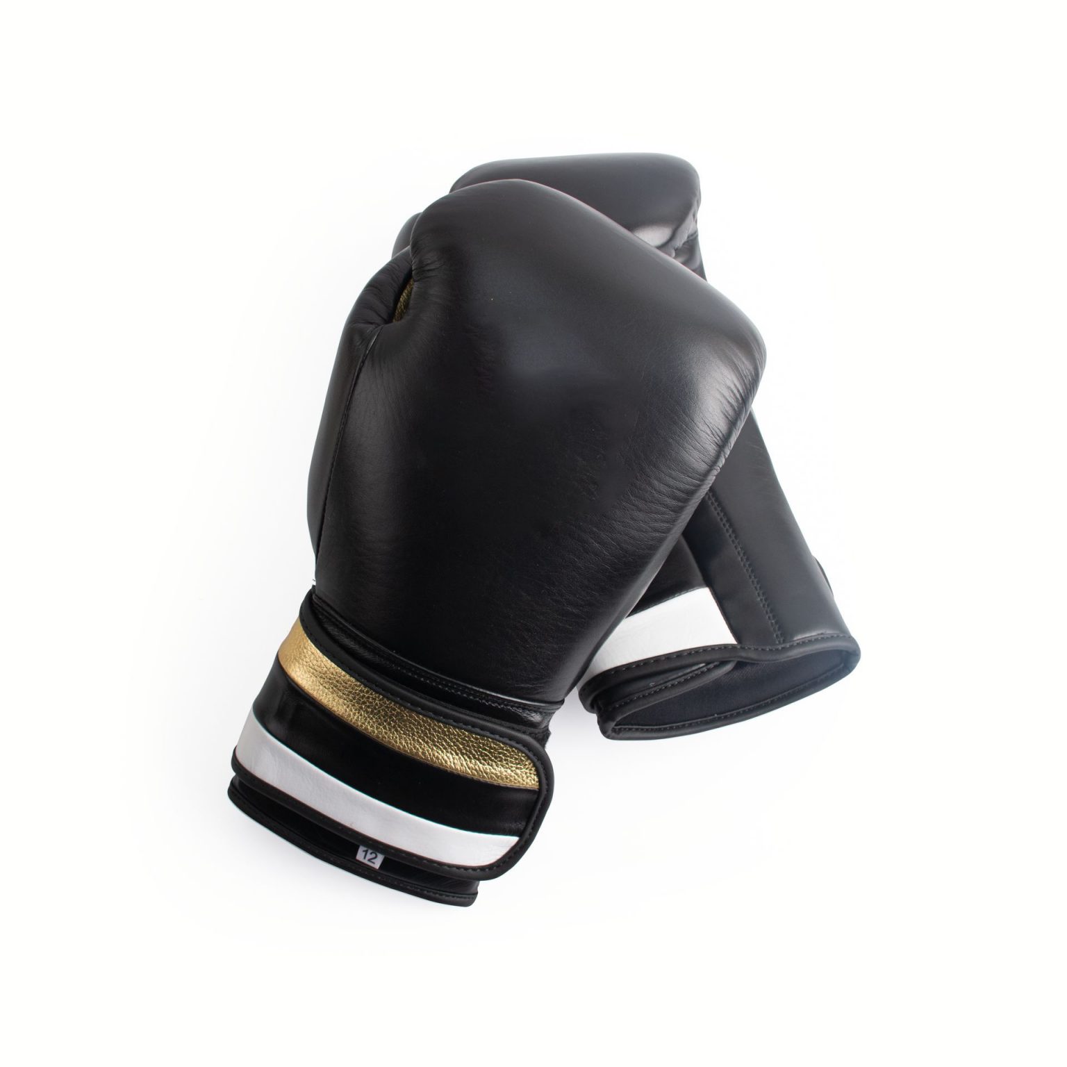 Boxing Sparring Gloves - Black/Gold - FightGearCustom